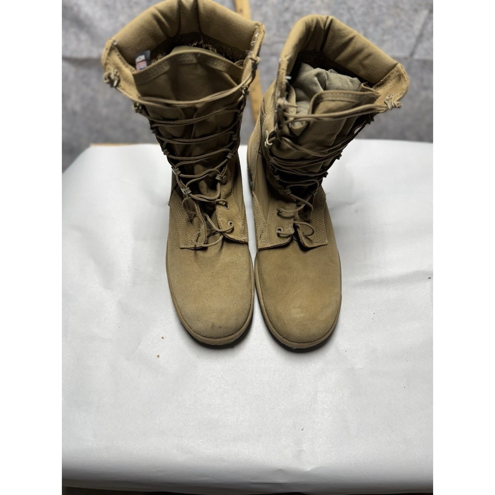McRae Men's Cayote Suede Lace Up Military Combat Boots Size 13 R